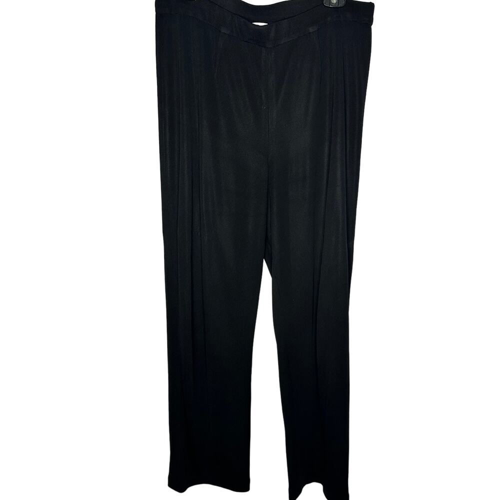 Misook Black Ultra High Rise‎ Straight Dress Pants Women's Medium